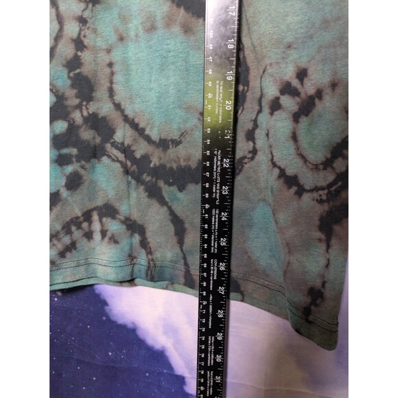 JARS Green Black Tie Dye Logo Tee Large Streetwear Hippie Trippy Psychedelic - Picture 7 of 7